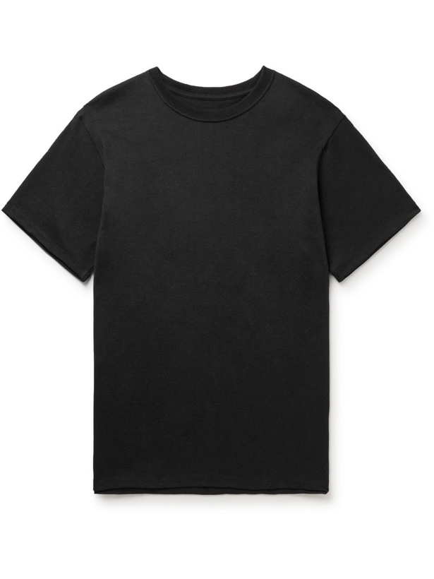 Photo: nanamica - COOLMAX Cotton-Blend Jersey T-Shirt - Black