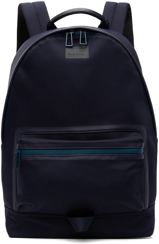 Photo: PS by Paul Smith Navy Logo Backpack