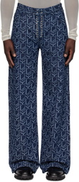 Ludovic de Saint Sernin Indigo Lace-Up Jeans