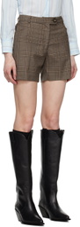 Ernest W. Baker Brown Check Shorts