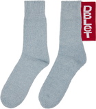 doublet Blue Recycle Denim Yarn Socks