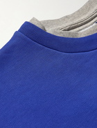 VETEMENTS - Printed Cotton-Blend Jersey Sweatshirt - Blue