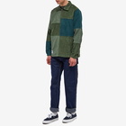 Butter Goods Men's Cord Patchwork Pullover Jacket in Foliage