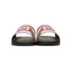 Gucci Red GG Rainbow Pool Slides