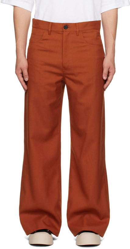 Photo: Marni Orange Zip Trousers