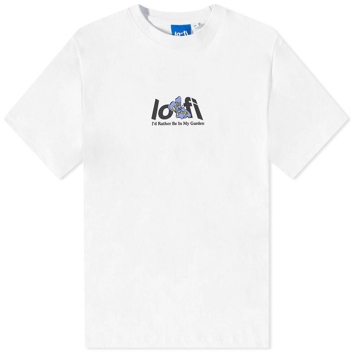 Photo: Lo-Fi Men's Garden Logo T-Shirt in White