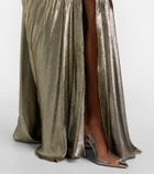 Maria Lucia Hohan Dakota lamé chiffon gown