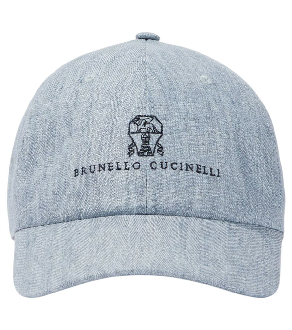 ハット Brunello Cucinelli Hats Grey Brunello Cucinelli - Gray Cotton Logo Baseball Cap