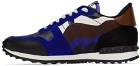 Valentino Garavani Blue & Black Rockrunner Sneakers