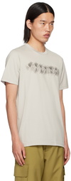 Marni Gray Argyle Print T-Shirt