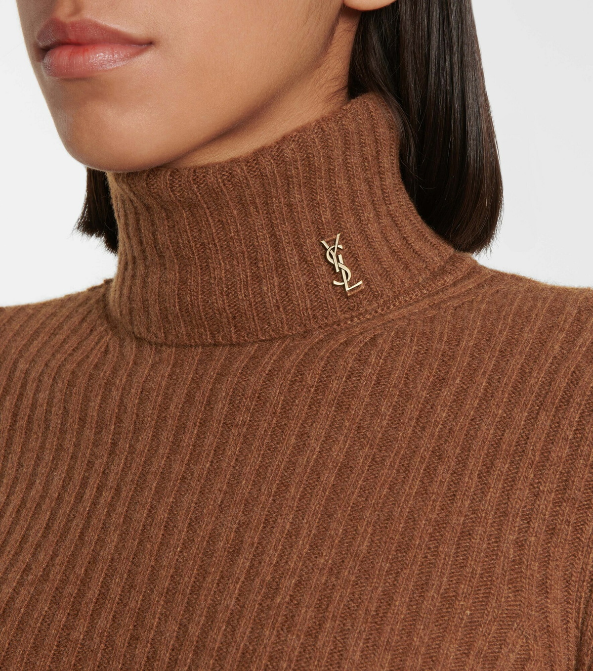 Saint Laurent Women's Wool and Silk Turtleneck Pullover Black main image 1