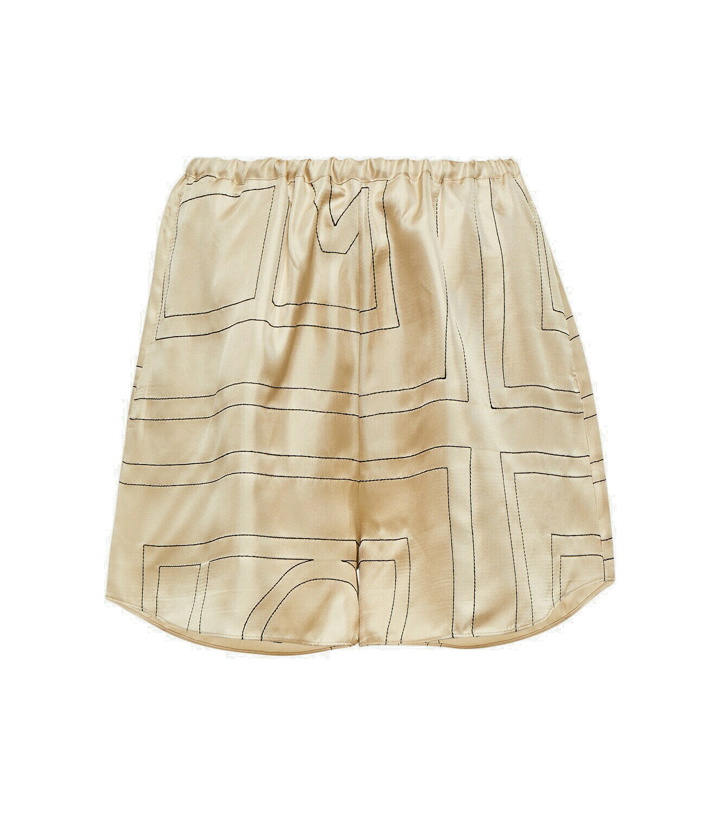 Photo: Toteme Logo silk shorts
