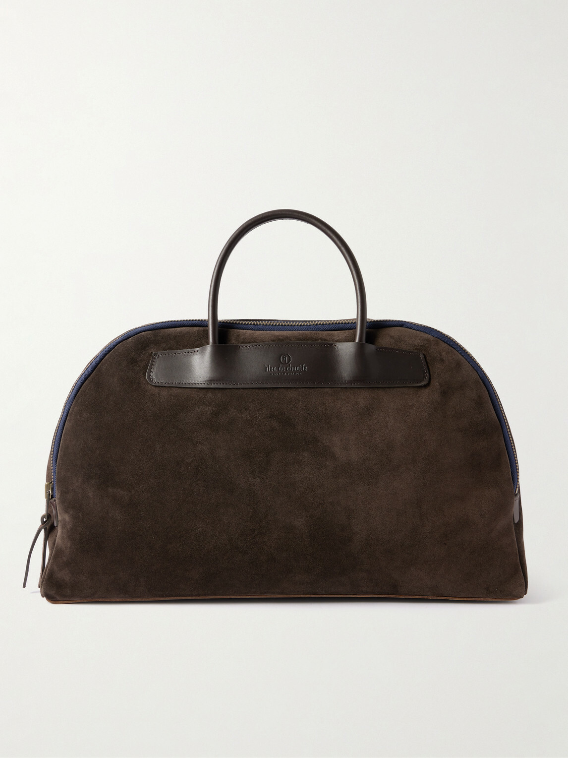 Bleu de Chauffe - Leather-Trimmed Suede Weekend Bag