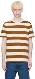 A.P.C. Brown & White Thibault T-Shirt