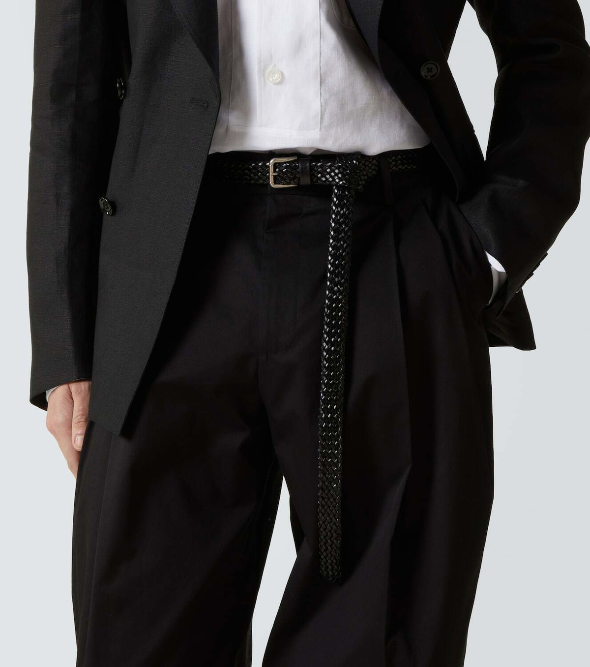 Dolce&Gabbana Braided leather belt