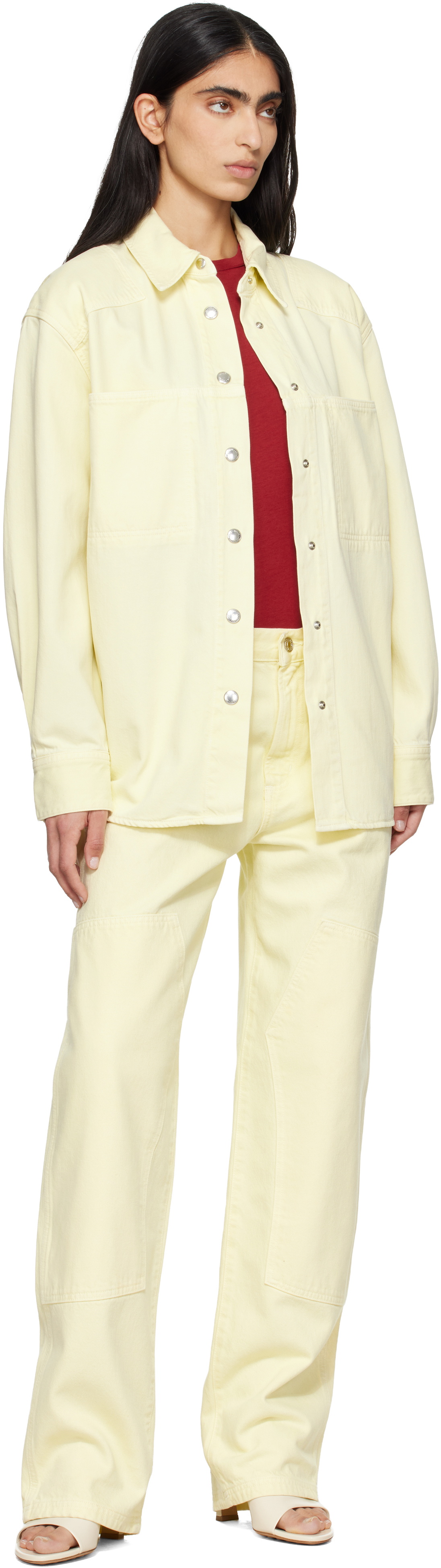 AGOLDE Yellow Laria Shirt