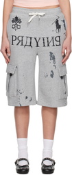Praying Gray 'Praying' AI Logo Cargo Shorts