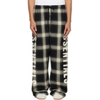 Fear of God ESSENTIALS Black & White Flannel Lounge Pants