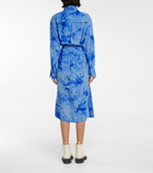 Proenza Schouler - White Label tie-dye silk shirt dress