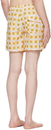 Bather Off-White Floral Swim Shorts