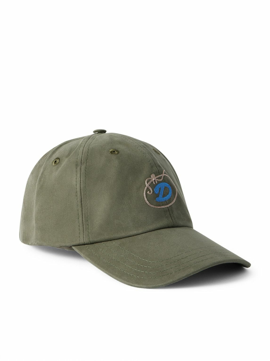 Drake's - D Lasso Logo-Embroidered Cotton-Twill Cap