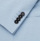 Officine Generale - Blue 375 Slim-Fit Unstructured Stretch-Cotton Seersucker Blazer - Men - Blue