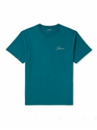 Saturdays NYC - Signature Logo-Embroidered Cotton-Jersey T-Shirt - Blue