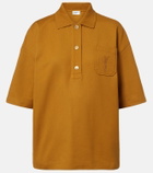 Saint Laurent Cassandre cotton polo shirt