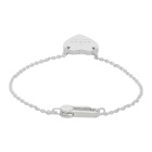 Gucci Silver Trademark Heart Bracelet