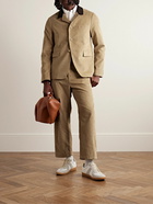 Thom Browne - Unstructured Wool-Trimmed Cotton-Corduroy Blazer - Neutrals