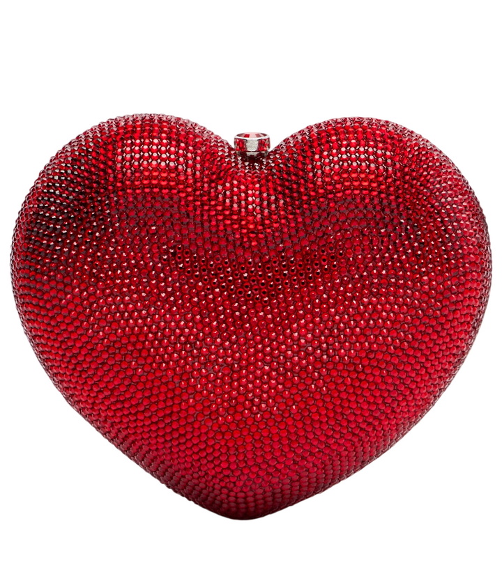 Photo: Judith Leiber Couture L'Amour Petit Cœur embellished clutch
