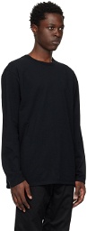 nanamica Black Crewneck Long Sleeve T-Shirt