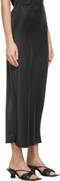 Silk Laundry Black Bias Cut Skirt