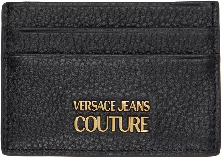 Photo: Versace Jeans Couture Black Logo Card Holder