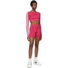 adidas x IVY PARK Pink Monogram Cycling Shorts