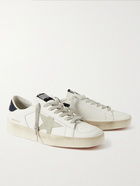 Golden Goose - Stardan Suede-Trimmed Leather Sneakers - White