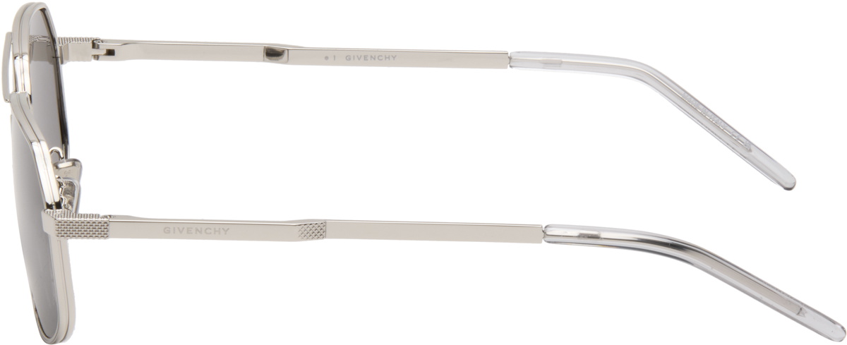 Givenchy Silver GV One Sunglasses