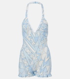 Pucci Manuba halterneck jersey romper