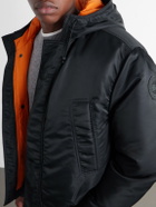 Canada Goose - Windrow Twill Hooded Down Bomber Jacket - Black