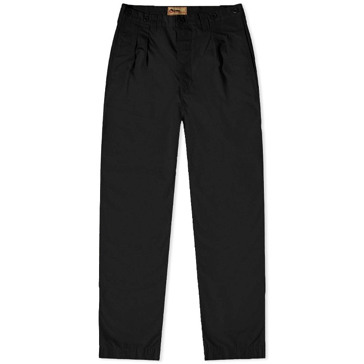 Photo: Nigel Cabourn Men's Pleated Chino in Black
