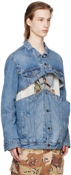 Bless Blue Denim Jacket & Vest Set