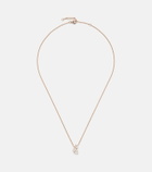 Repossi Serti Sur Vide 18kt rose gold pendant necklace with diamonds