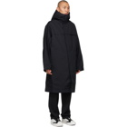 Y-3 Black Bonded Racer Trench Coat