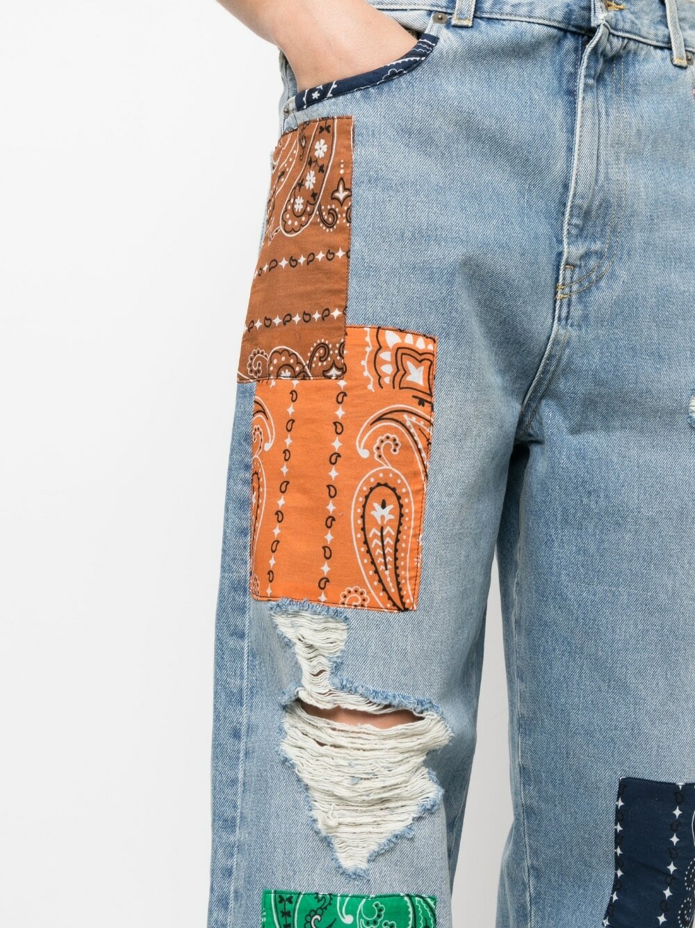 ALANUI - Patchwork Denim Jeans