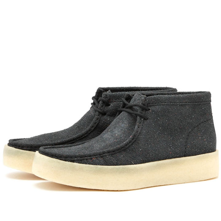 Photo: Clarks Originals Men's Wallabee Cup Boot in Black Eco Leather