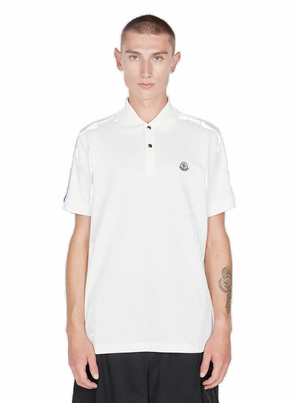 Photo: Moncler - Logo Patch Polo Shirt in White