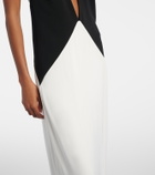 Adriana Degreas Halterneck jersey maxi dress
