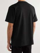 Sacai - Embellished Cotton-Jersey T-Shirt - Black