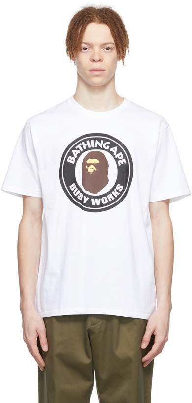 Photo: BAPE White Busy Works T-Shirt