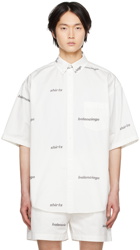 Balenciaga White Printed Shirt